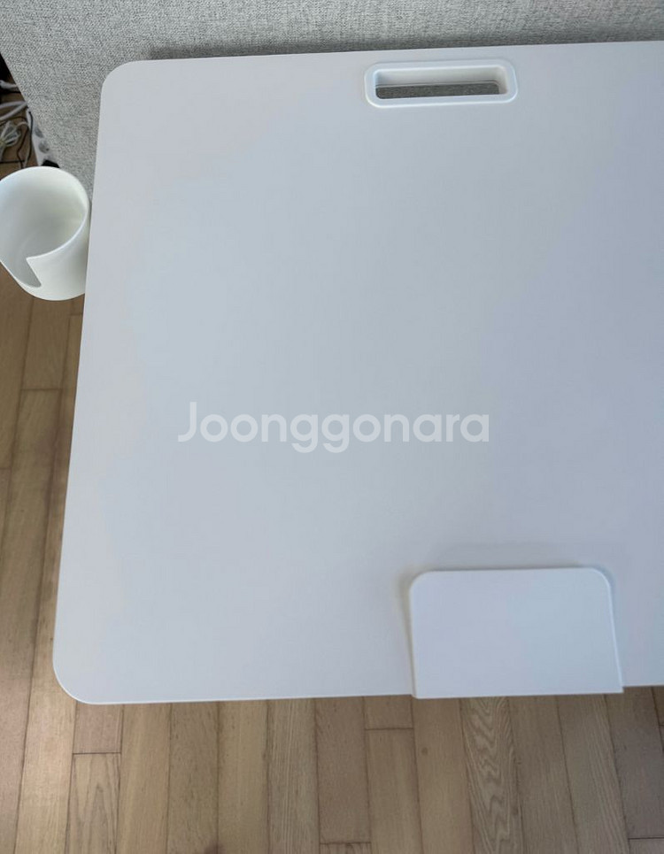 이케아 MITTZON 밋손이동식 노트북테이블, 화이트, 66x50 cm--1