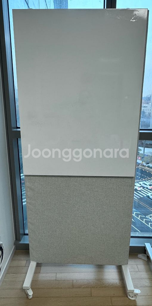 이케아 MITTZON 밋손프레임+바퀴/어쿠스틱 스크린/화이트보드, 군나레드 베이지/화이트 이케아 화이트보드 사무용--3