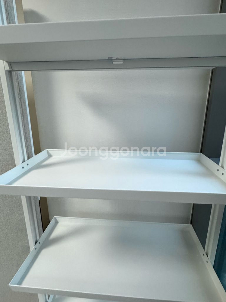 이케아 MITTZON 밋손전시용선반/바퀴프레임, 화이트, 85x205 cm--5