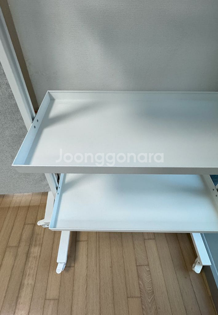 이케아 MITTZON 밋손전시용선반/바퀴프레임, 화이트, 85x205 cm--6