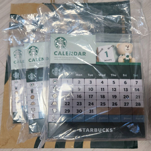 [개당가격] 스타벅스 베어리스타 캘린더 블록