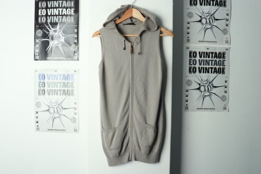 W(S) 파비아나 필리피 니트 가디건 민소매 후드집업--1