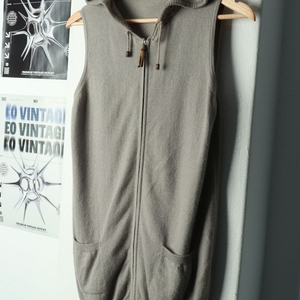 W(S) 파비아나 필리피 니트 가디건 민소매 후드집업