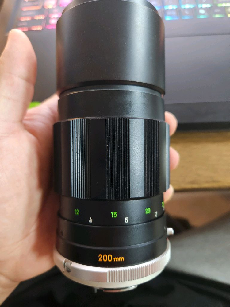 미놀타 200mm mc tele rokkor-pe f/4.5 망원 올드렌즈 이미지
