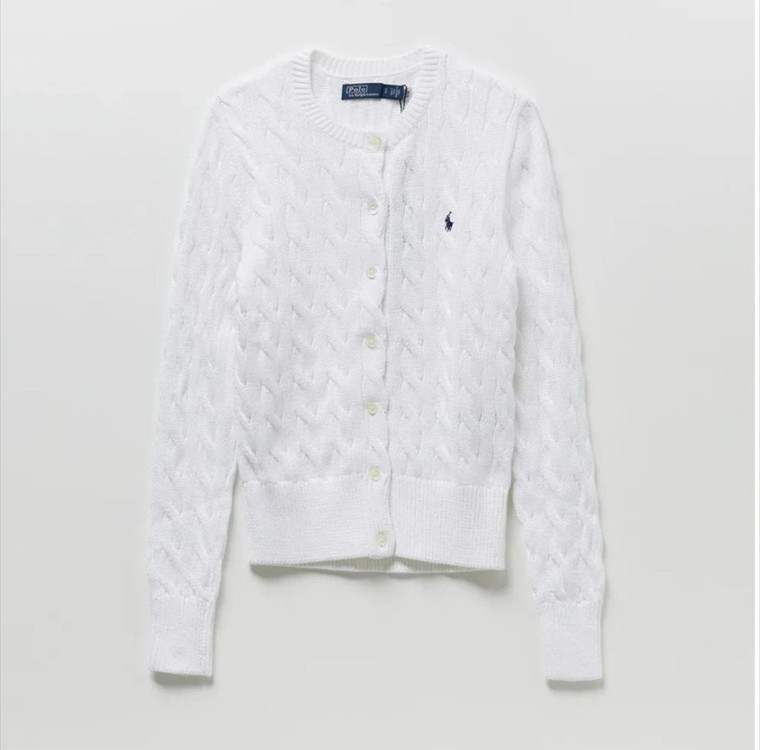 폴로 케이블 니트 가디건--1