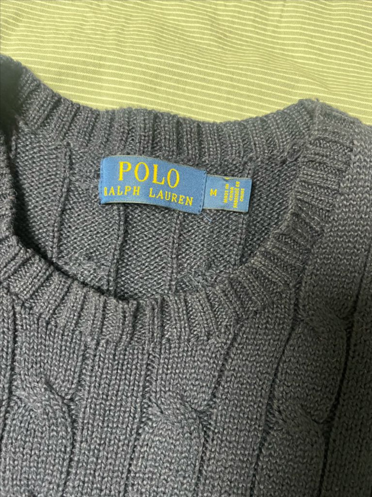 폴로 랄프로렌 케이블 니트 스웨터 m--1