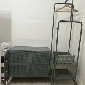 아케아 니케뷔 옷걸이+ 서랍장 세트