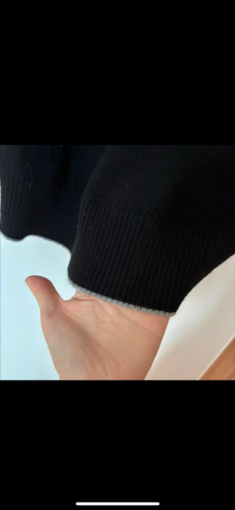 띠어리 블랙 캐시미어100 니트 스웨터 터틀넥 폴라 탑 올드머니룩 하객룩 이미지