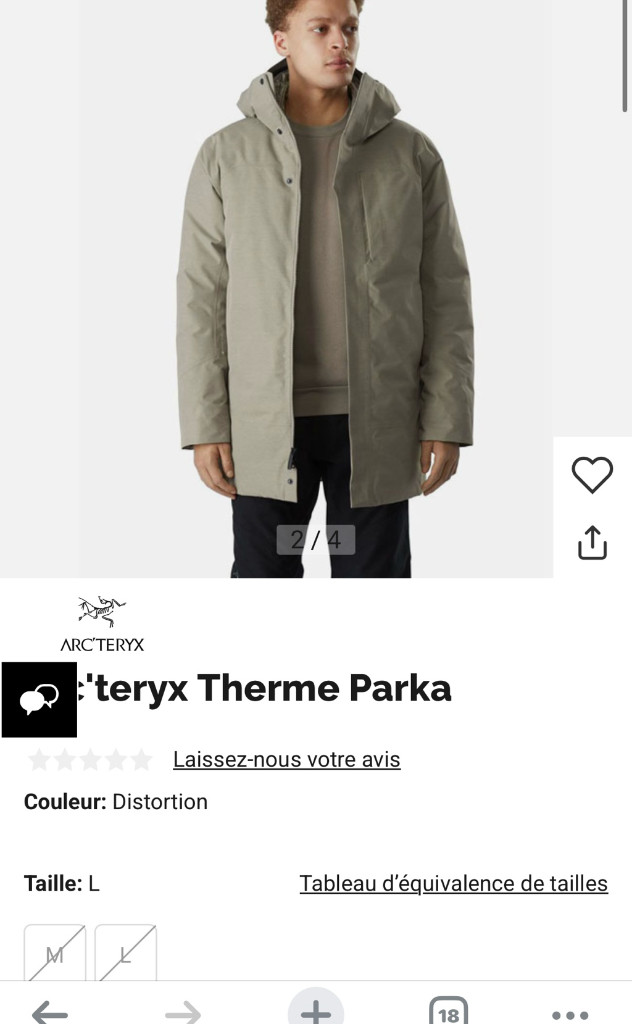 아크테릭스 써마파카 디스토션 M 이미지