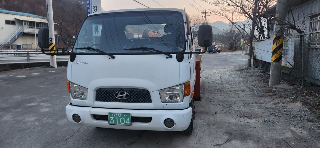 마이티 2006년식 3.5톤 특수용도형 크레인 크래인--1