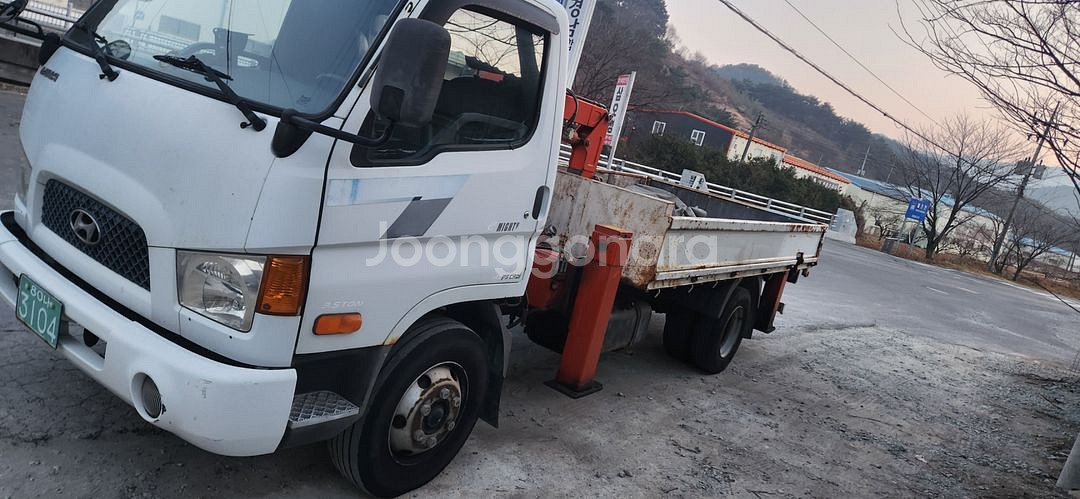 마이티 2006년식 3.5톤 특수용도형 크레인 크래인--2