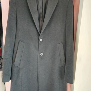 한섬 DKNY 울70% 캐시미어30% 블랙 코트 팜. S(95~100)