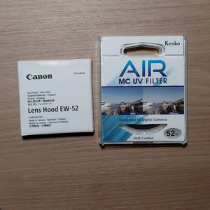 EW-52 후드 + 켄코 AIR mcuv 52mm 필터 캐논 rf 35mm f1.8 전용