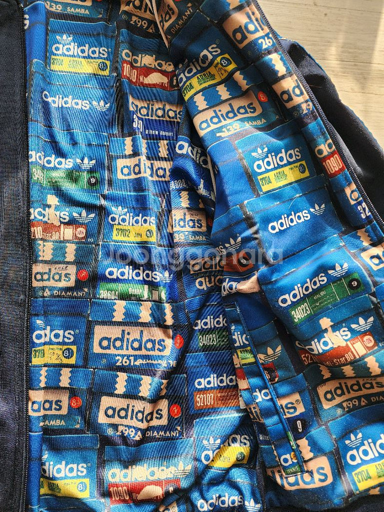 아디다스 그래픽 슈퍼스타 리버시블 양면 저지 트택탑 자켓. adidas 져지 점퍼--2