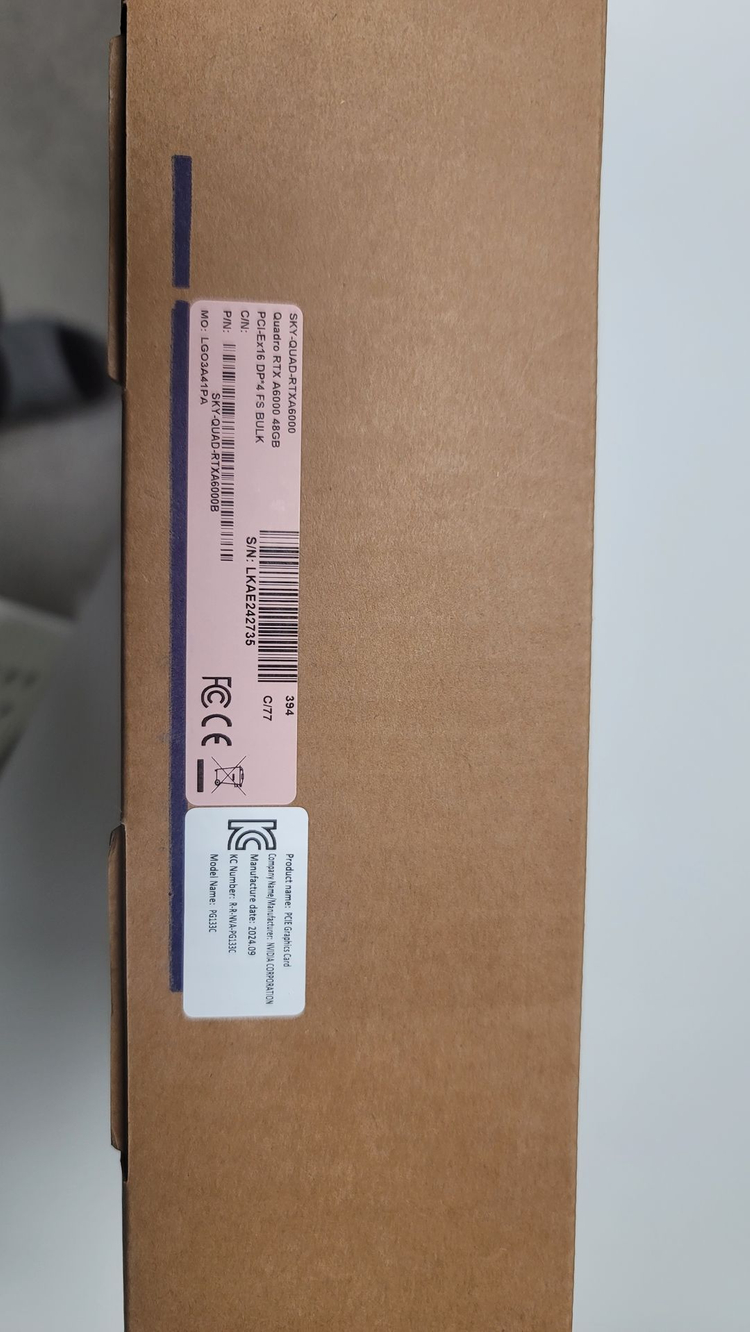 Quadro RTX A6000 48GB 이미지