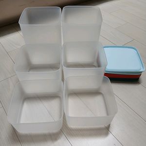 미사용 타파웨어 밀폐용기 6개 세트