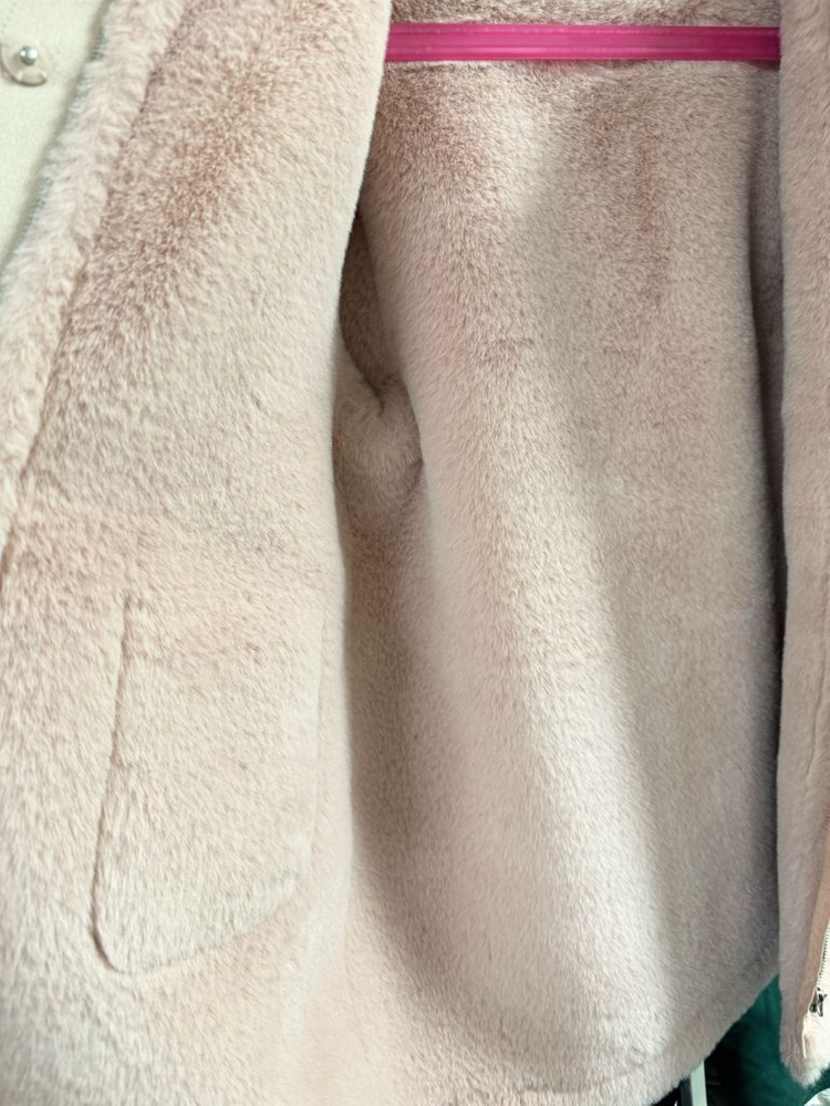 룰라비 여아 핑크 무스탕 코트 이미지