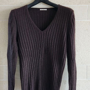 앙고라 골지 브이넥 니트 55