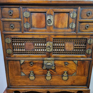 프리미엄 전통 2층 수납장 고가구 앤틱 전통 가구 인테리어