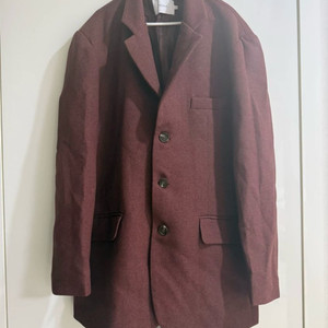 남성 와인색 블레이저 자켓