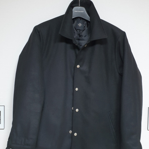 AONE 남성 겨울 모직 점퍼 반코트 M 블랙