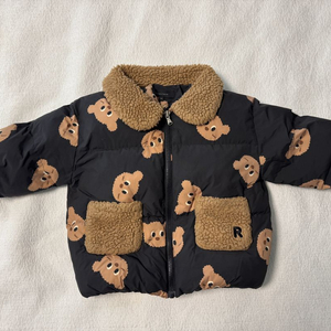 로아앤제인 곰돌이 패턴 패딩 점퍼 100,145