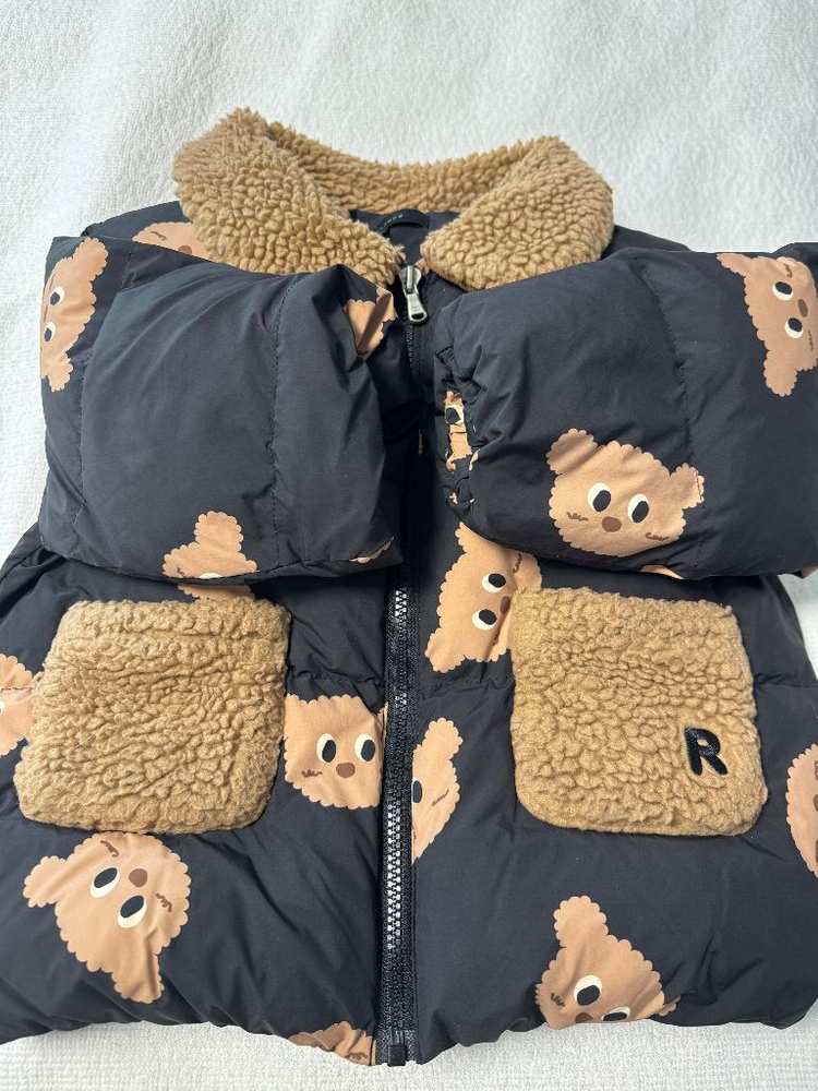 로아앤제인 곰돌이 패턴 패딩 점퍼 100,145--4