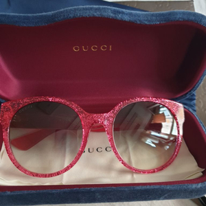 초초특가 구찌 정품 핑크글리터 선글라스