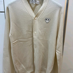 꼼데가르송 아이보리가디건 L