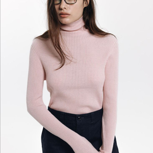 haag 헤이그 a classic turtle neckpink 클래식 터틀넥 니트 몰폴라니트