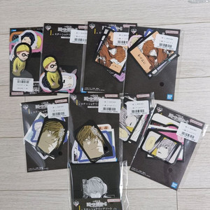 데스노트 I상 5개 스티커+메모지 제일복권 쿠지 이미지