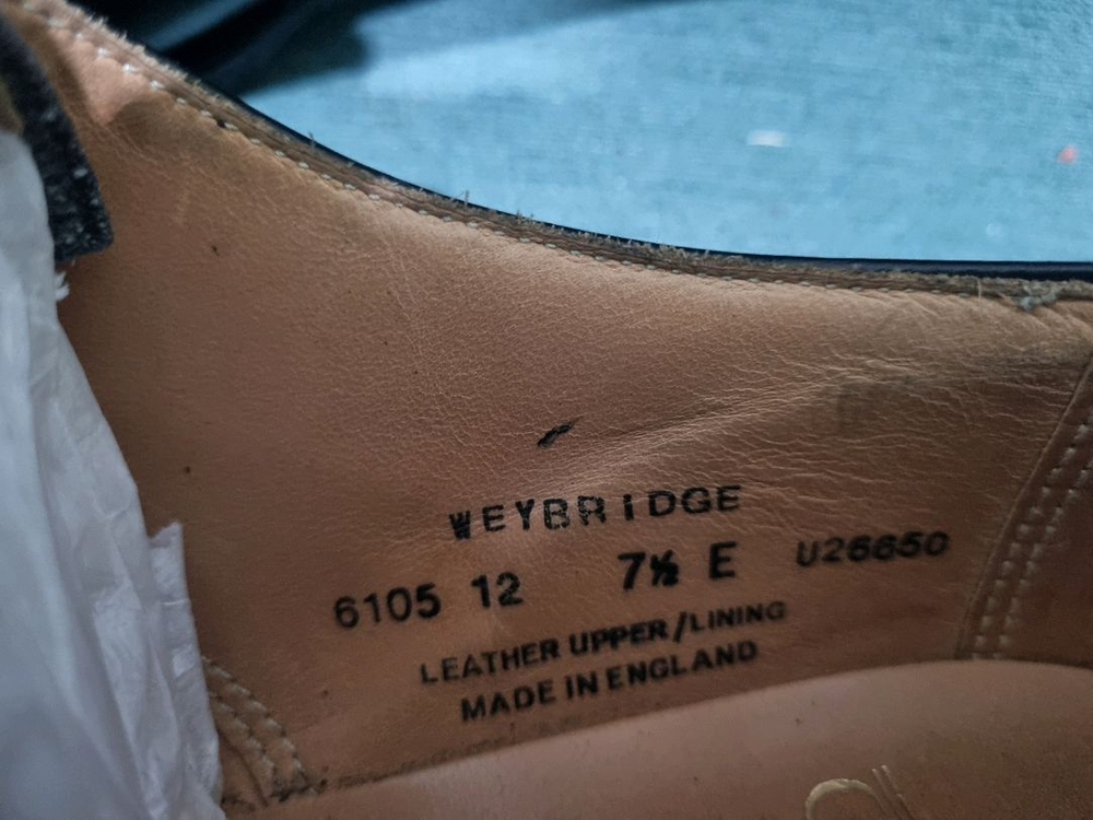 크로켓앤존스 Weybridge 남성 구두 7.5E--7