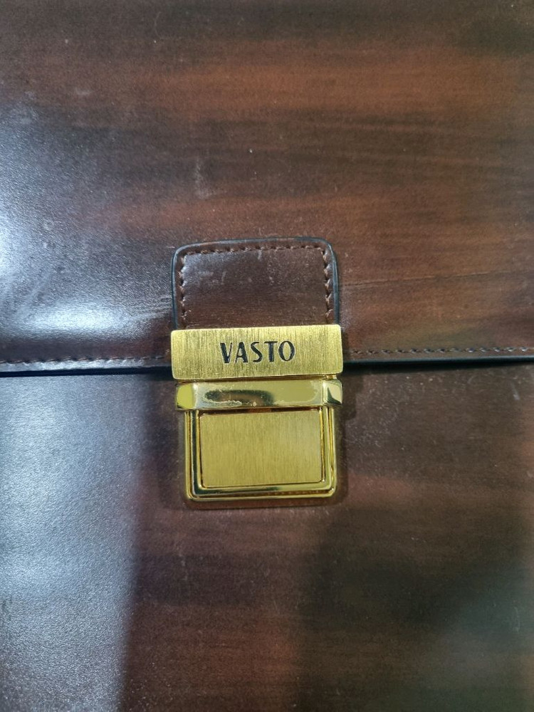 VASTO 브라운 가죽 크로스백(남여)--3