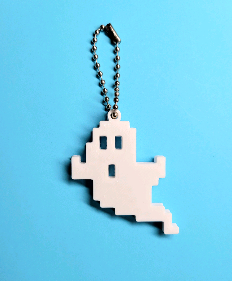 고스트 유령 할로윈 8비트 키링 키체인--1