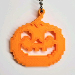 펌킨 스마일 할로윈 8비트 키링 키체인