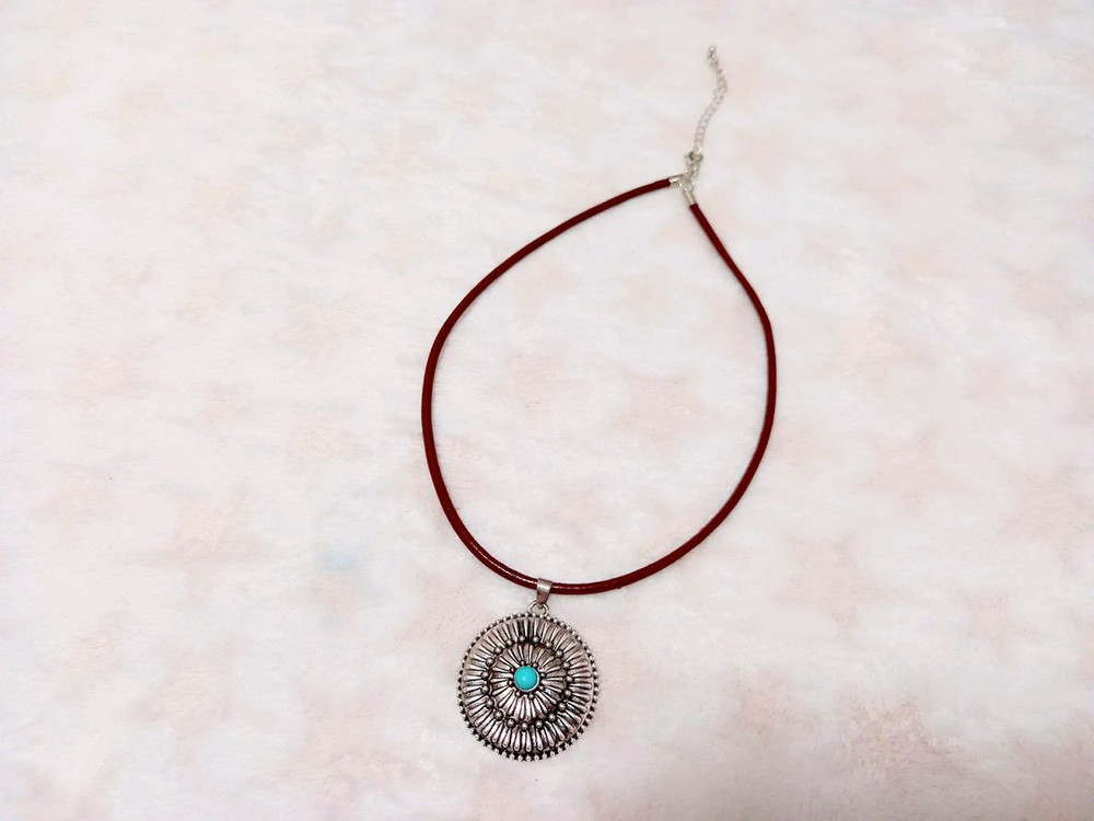 .*+ 보헤미안 빈티지 : 실버 펜던트 런던 코드 목걸이 .*+--4