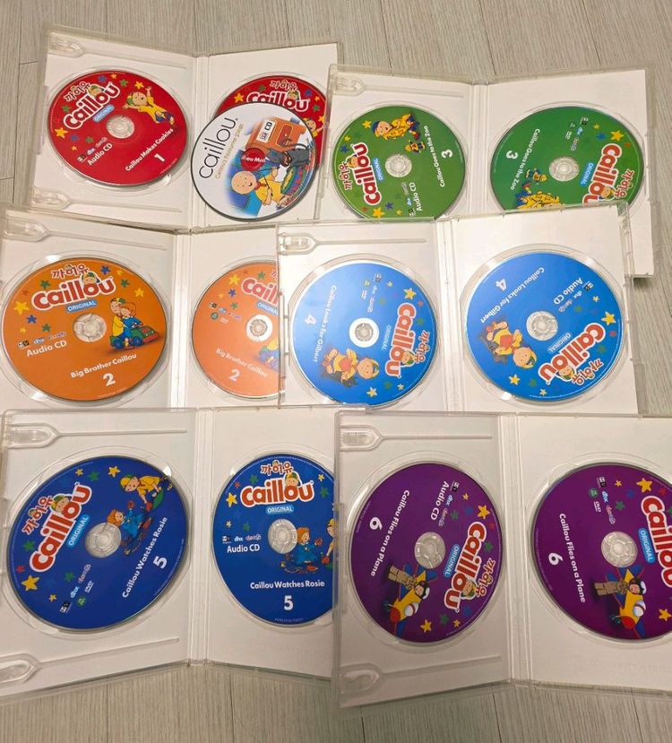 까이유17권+립프로그 영어원서 DVD,CD--1