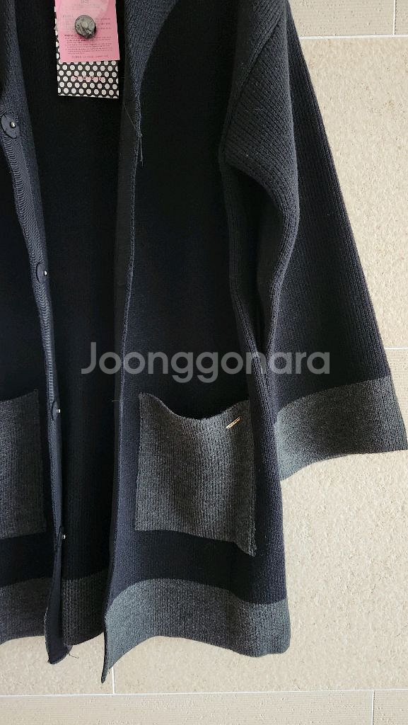 꼬망스 니트 롱가디건 150ㅡ새상품--1