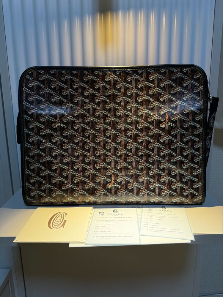 고야드 쥬방스 GM 클러치백 블랙 키링 세트--1