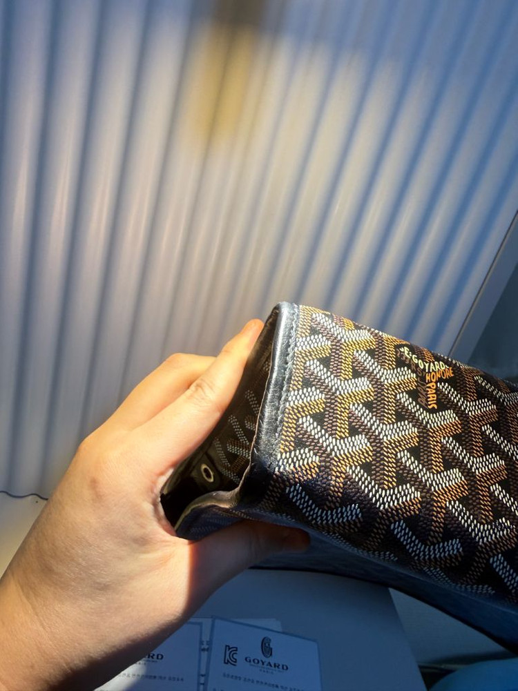 고야드 쥬방스 GM 클러치백 블랙 키링 세트--2