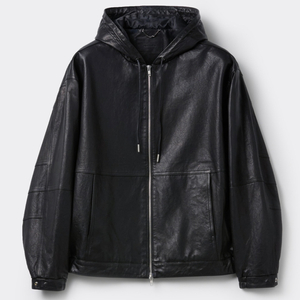 커스텀멜로우 25FW 양가죽 후드 자켓 CWUDW25712BKX 새상품