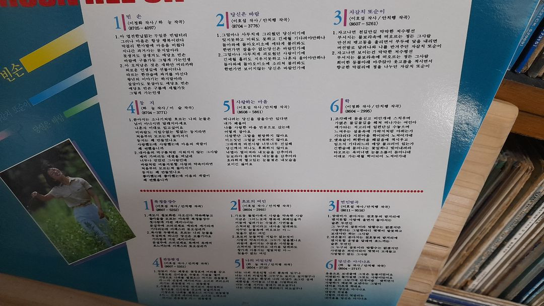 가요 LP 195.문희옥 1987-빈손 / 북청물장수 / 자갈치 또순이 / 초로의 여인--2