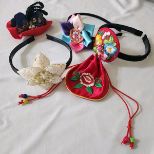 여아 아기 한복 머리띠, 액세서리일괄
