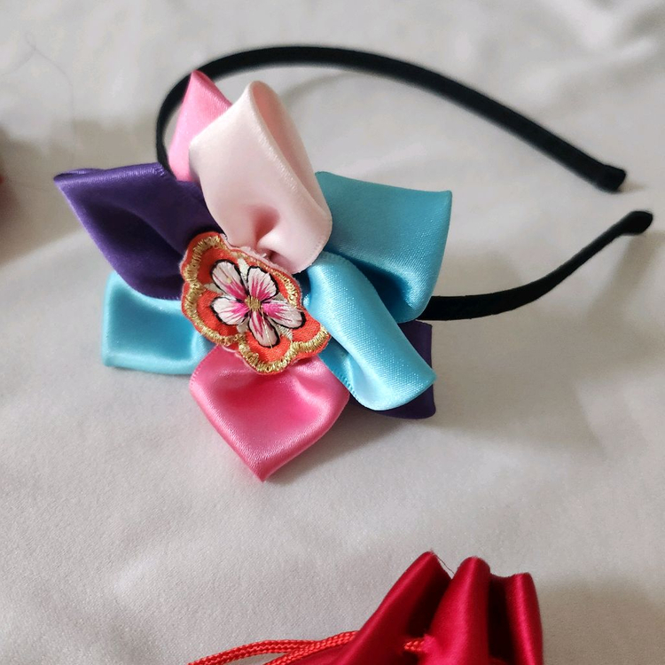 여아 아기 한복 머리띠, 액세서리일괄--6