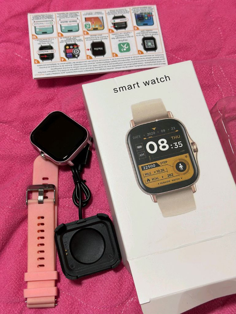 스마트워치 핑크--2