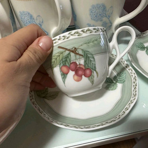 (새제품) 노리타케 Noritake 과일 접시, 찻잔세트, 티스푼 포크