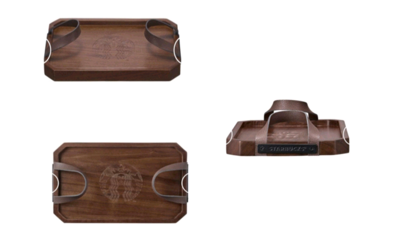 [새상품] 스타벅스 우드 트레이--4