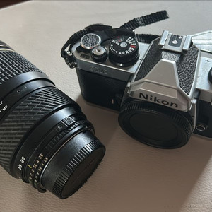 니콘 FM2 필름카메라 + 28-70mm 렌즈 + 필터2개