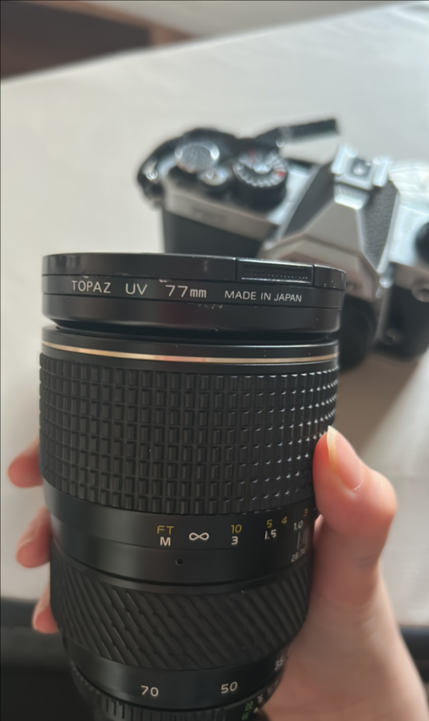 니콘 FM2 필름카메라 + 28-70mm 렌즈 + 필터2개--2