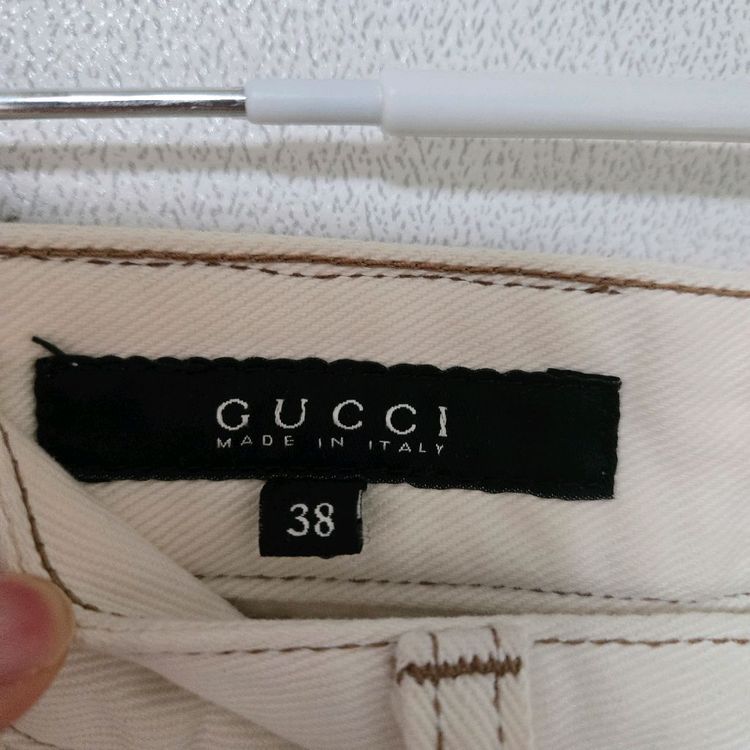 구찌 아이보리 체인 데님팬츠 / 여성 팬츠/ 여성 바지--1